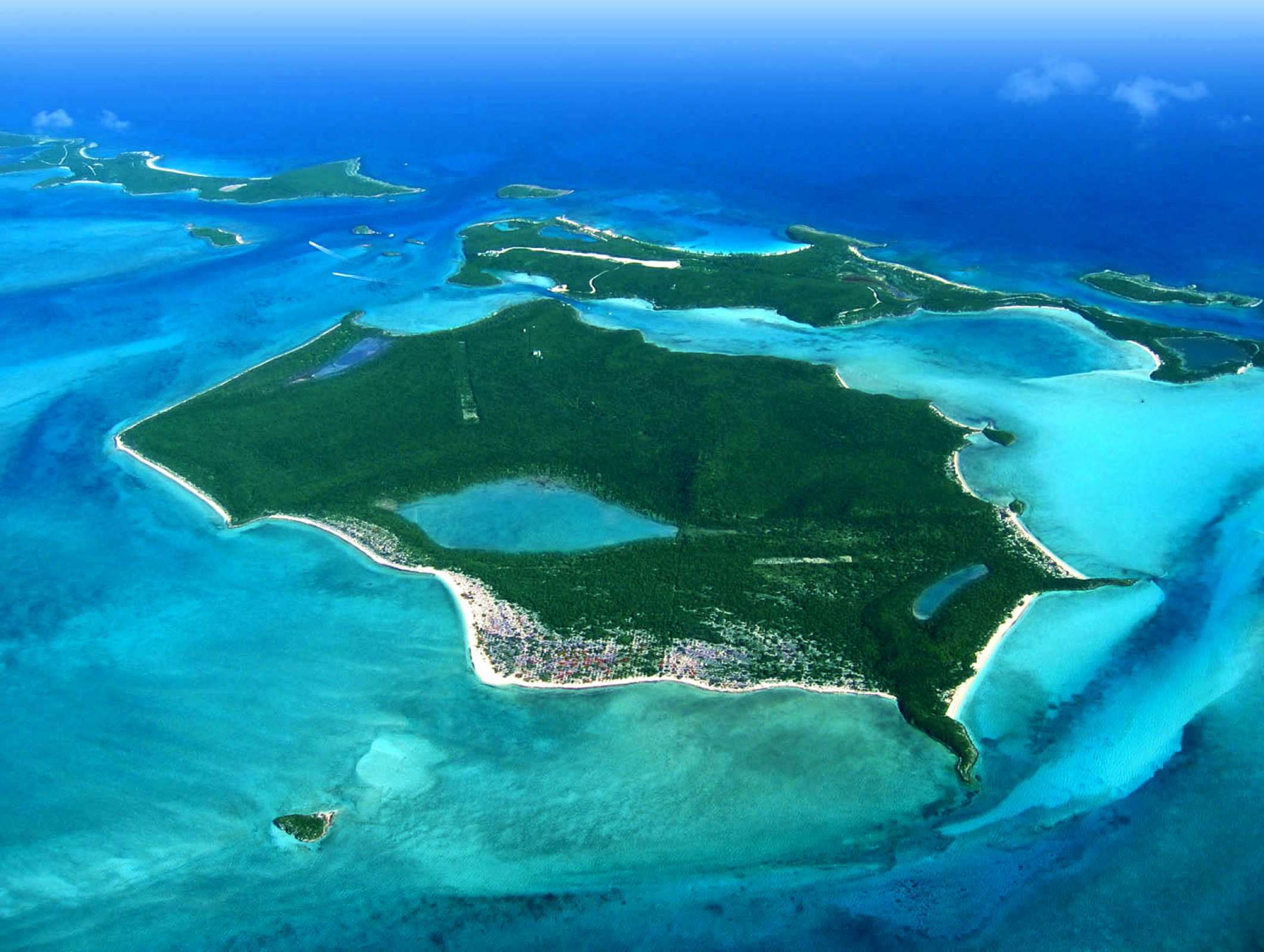 A large island.
